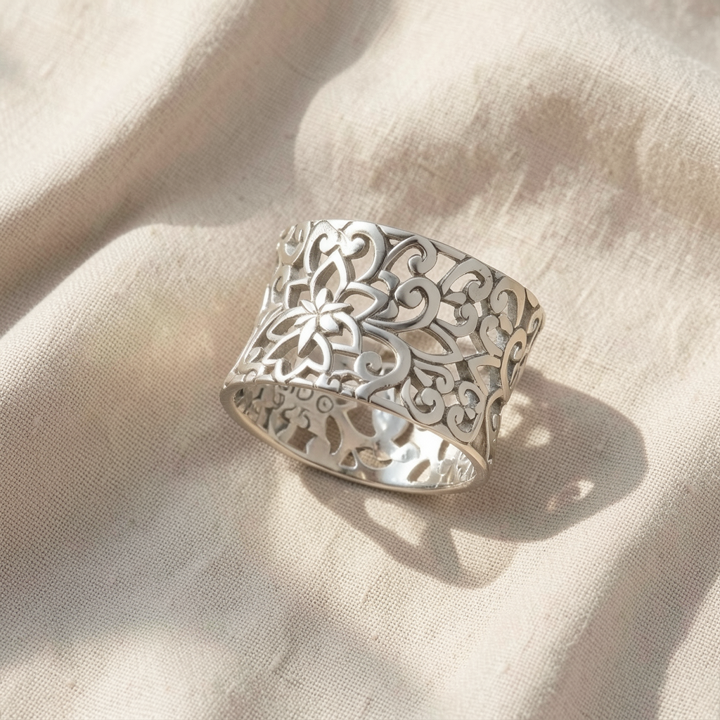 Silver Hollow Ring