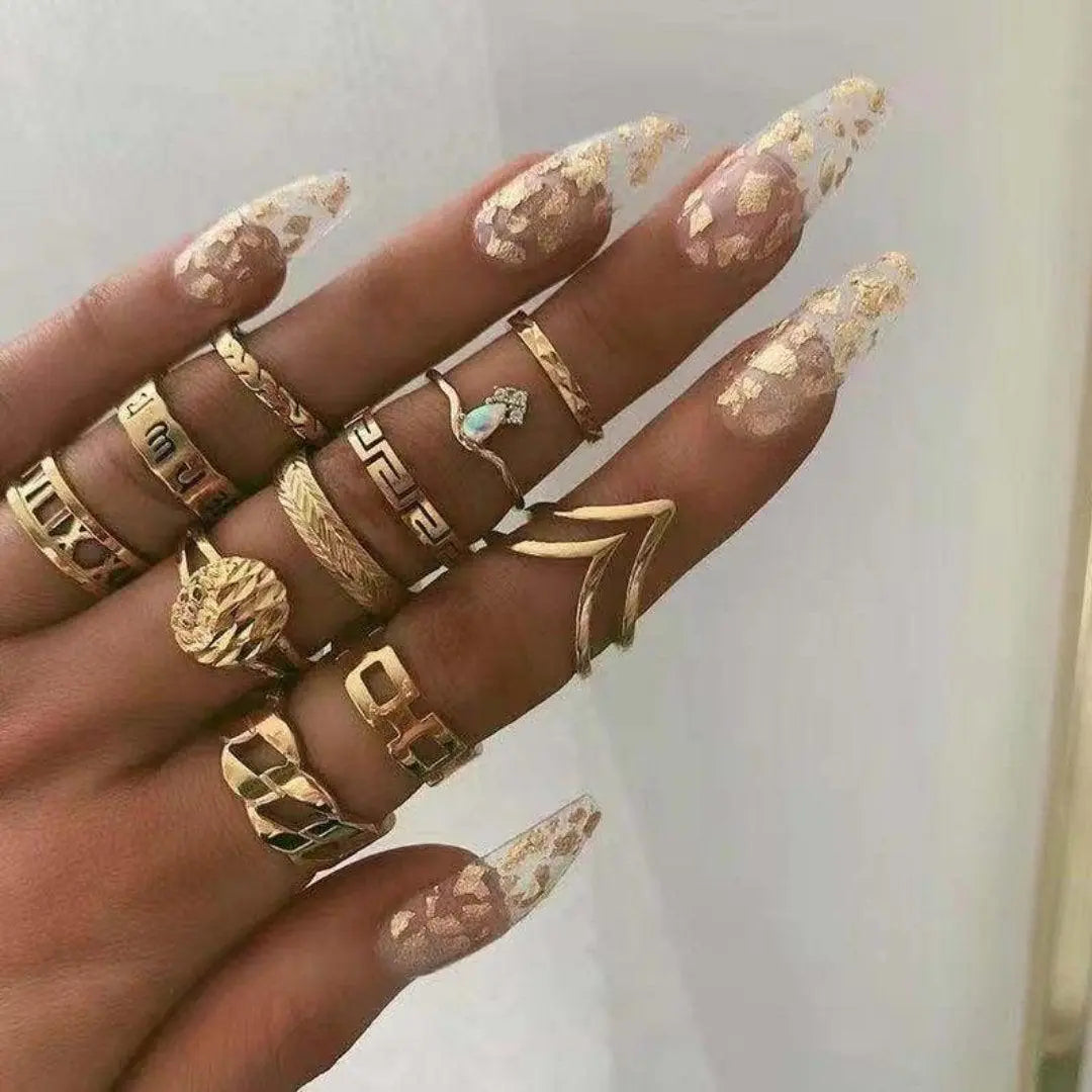 Boho Ring Stack Pack – 8 to 12 Mixed Rings