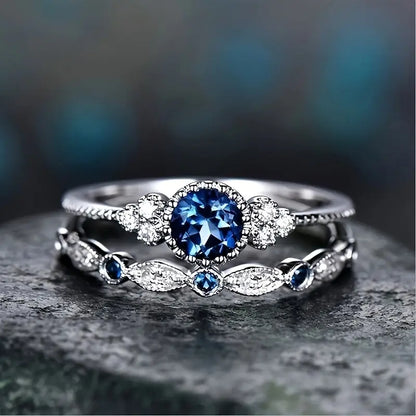 Sapphire Ring Set | Gold