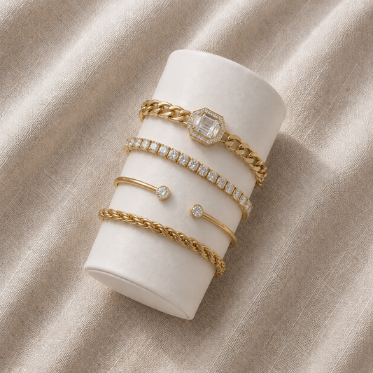 Gold Twisted Rope Bangle