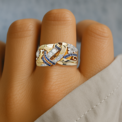 Gold Zirconia Ring
