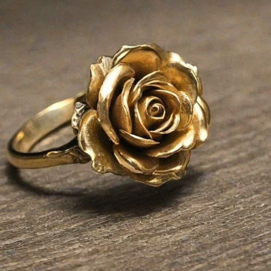 Golden Flower Ring