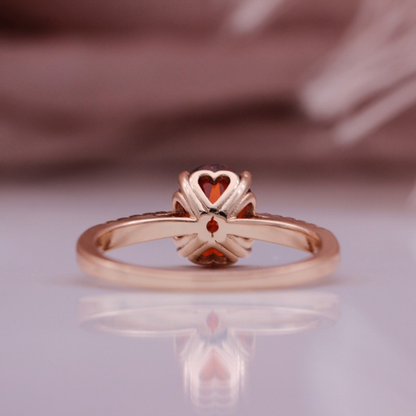Cushion-Cut Moissanite Ring