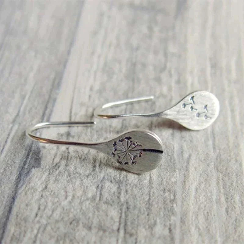 Silver Flower Earrings
