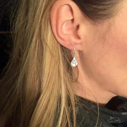 Silver Flower Earrings