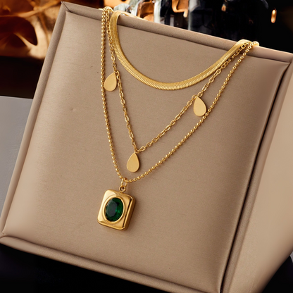 Emerald Necklace Set