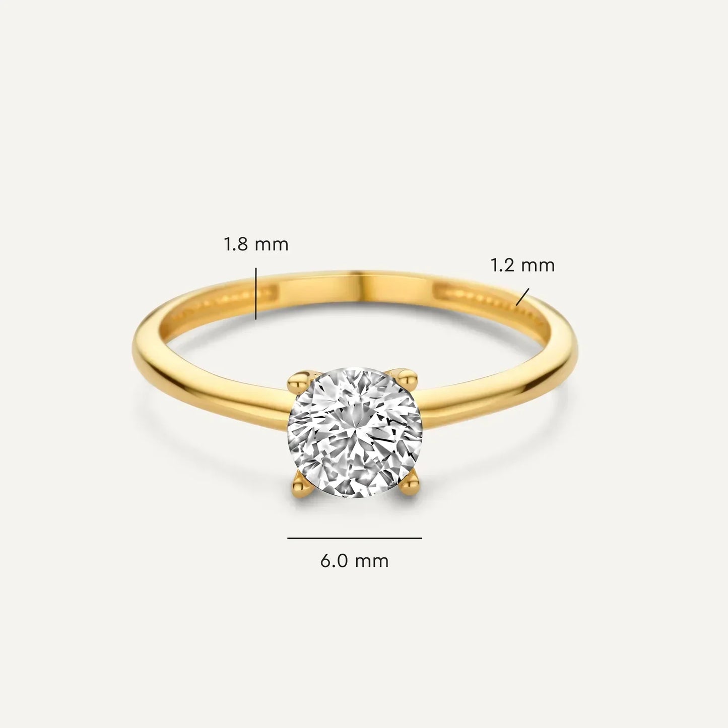 Golden Diamond Ring