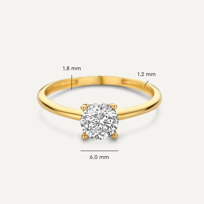 Golden Diamond Ring