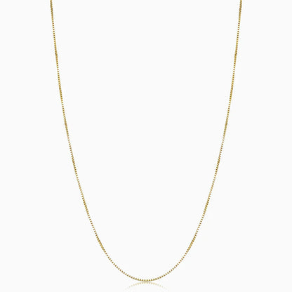 Dainty Gold Box Chain Layering Necklace