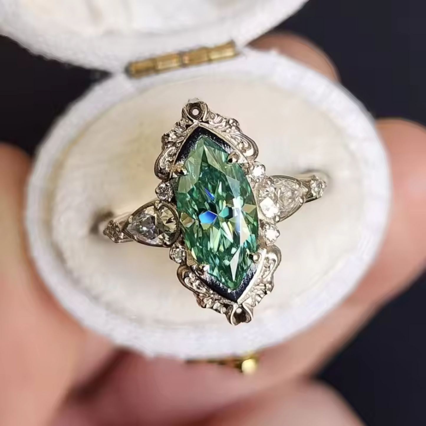 Emerald & Diamond Ring