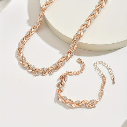 Elegant Rhinestone Fish Tail Set