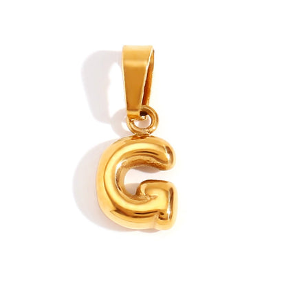 Sophisticated Bubble Letter Necklace