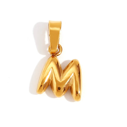 Sophisticated Bubble Letter Necklace