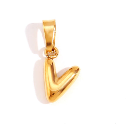 Sophisticated Bubble Letter Necklace