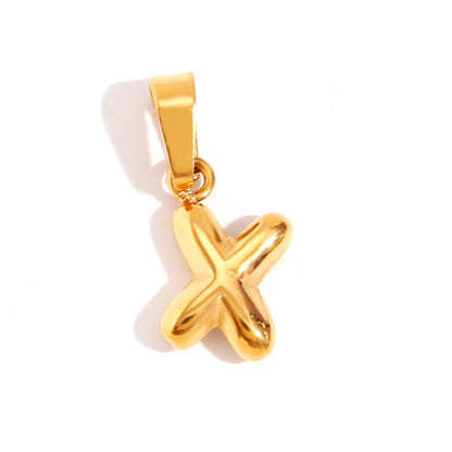 Sophisticated Bubble Letter Necklace