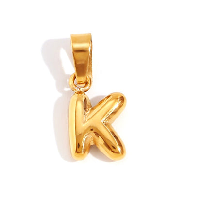 Sophisticated Bubble Letter Necklace