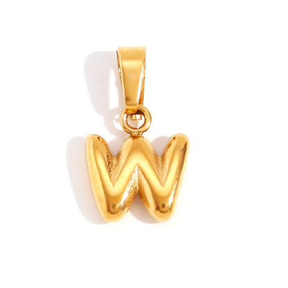 Sophisticated Bubble Letter Necklace