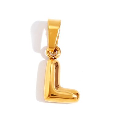 Sophisticated Bubble Letter Necklace