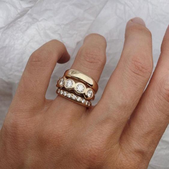 Forged Gold Rings