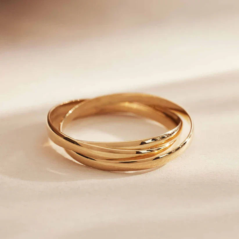 Triple Hoop Ring | Gold