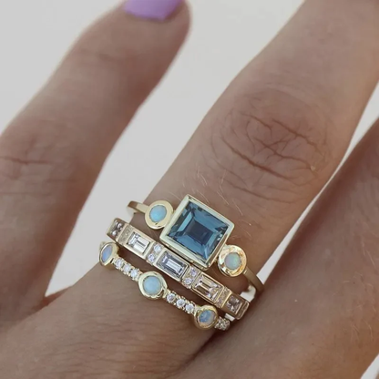 Crystal Ring Set