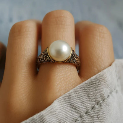 Pearl Gold Ring