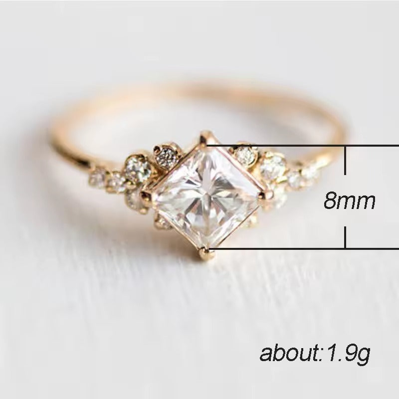 Crystal Crown Statement Ring