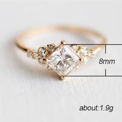 Crystal Crown Statement Ring
