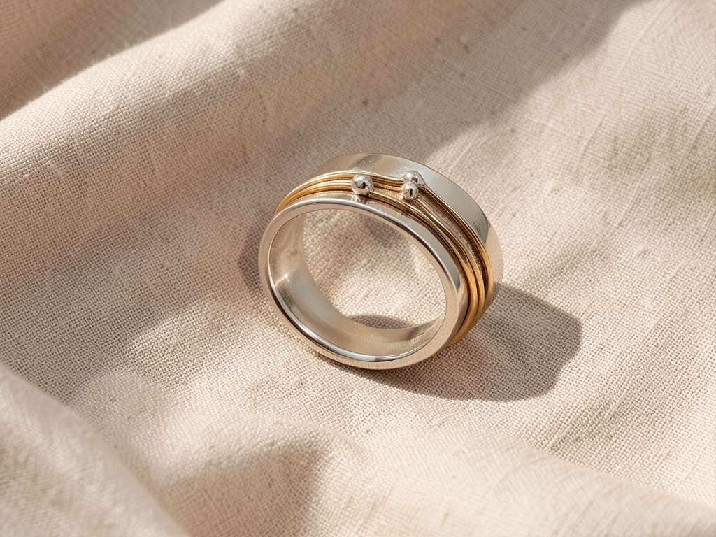 Gold Layered Silver Ring