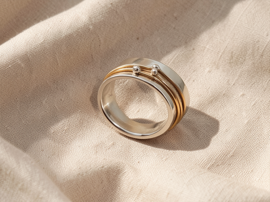 Gold Layered Silver Ring