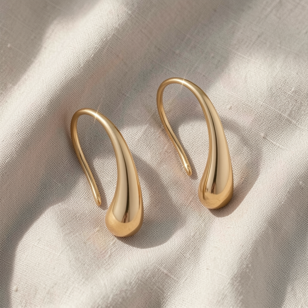 Golden Drop Earrings