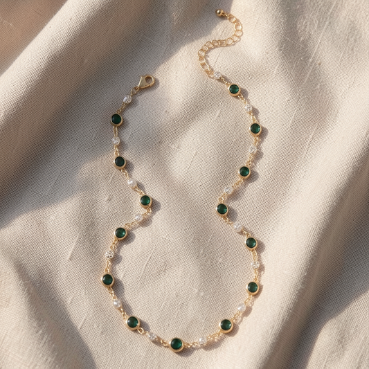 Emerald Green Pendant Necklace
