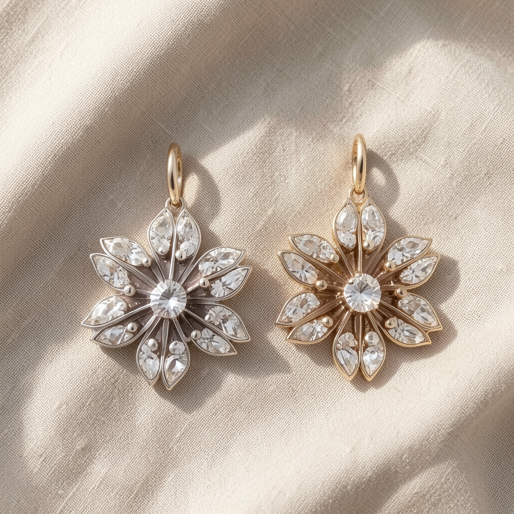 Crystal Flower Earrings