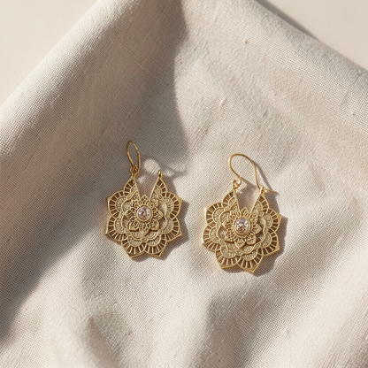 Lotus Mandala Earrings