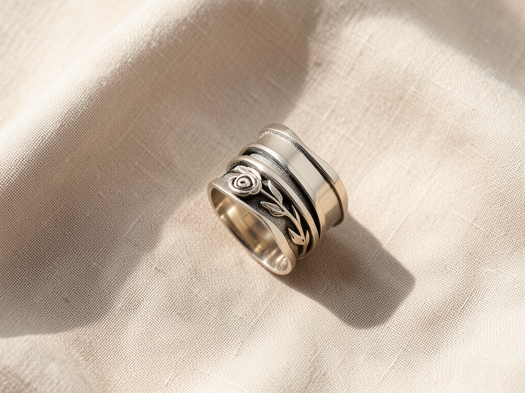 Silver Flower Ring