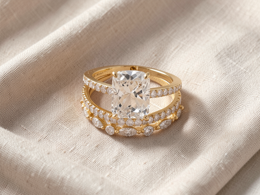 Golden Elegance Ring Set