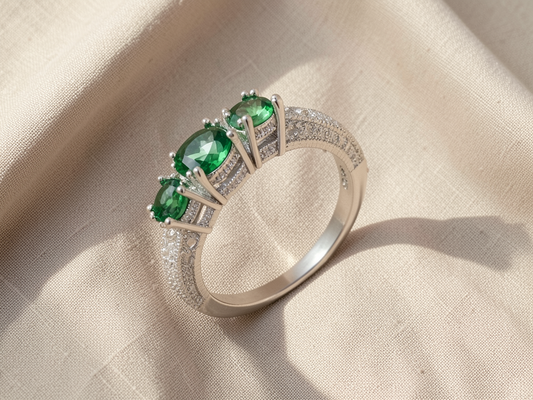 Green Emerald Ring