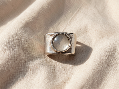 Moonstone Silver Ring