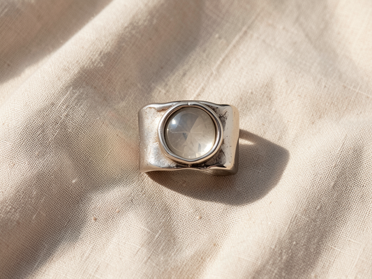 Moonstone Silver Ring