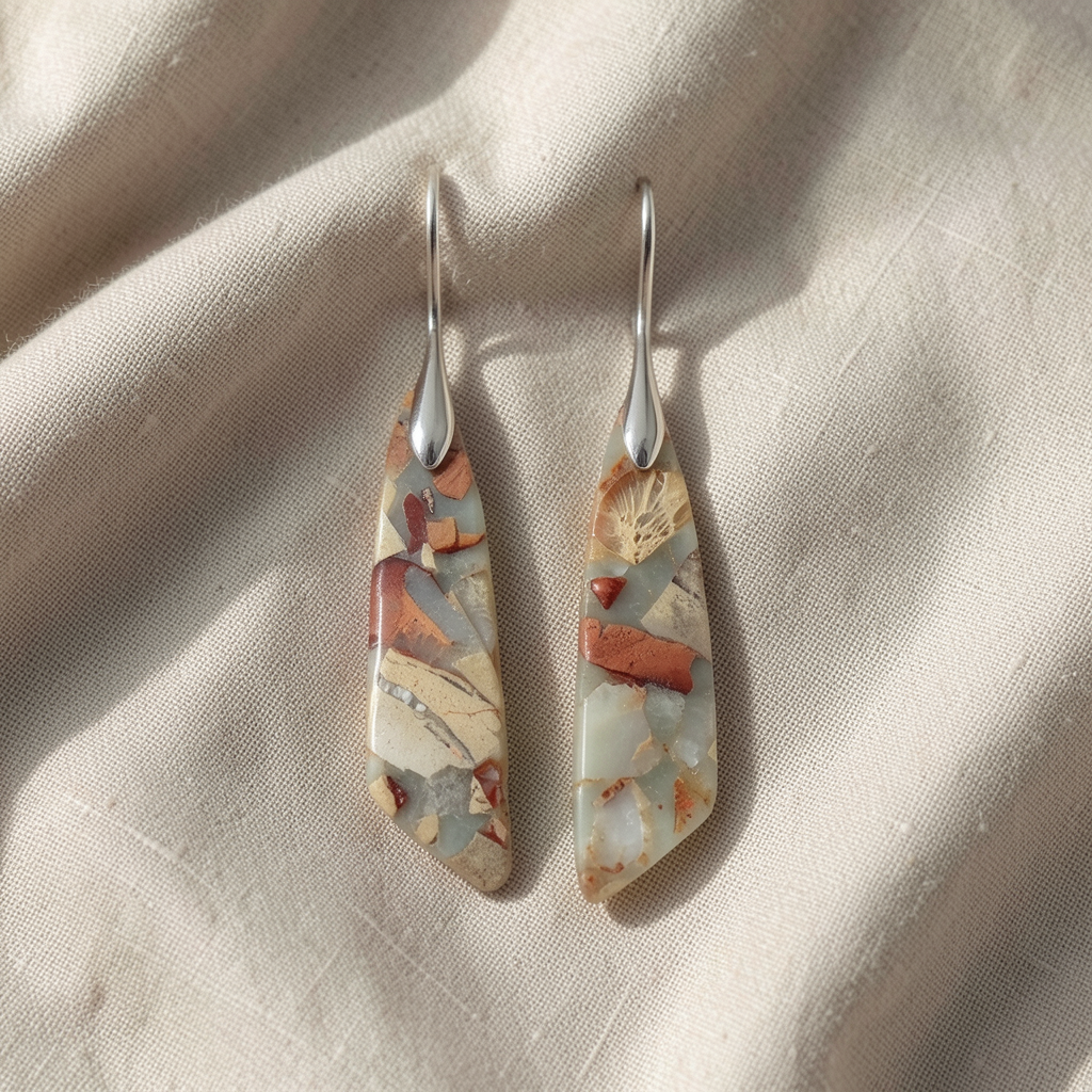 Unique Natural Stone Earrings