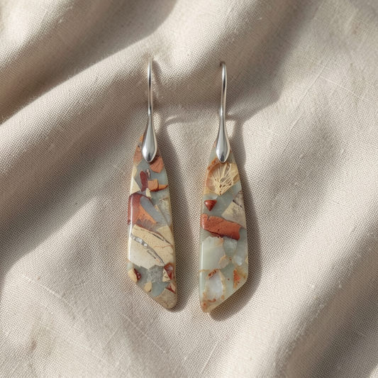 Unique Natural Stone Earrings
