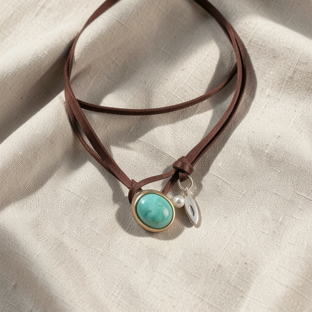 Bohemian Turquoise Pendant Necklace