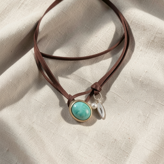 Bohemian Turquoise Pendant Necklace