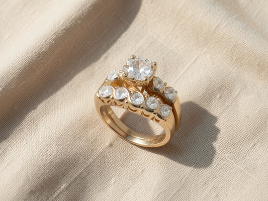 Sparkling Gold Ring