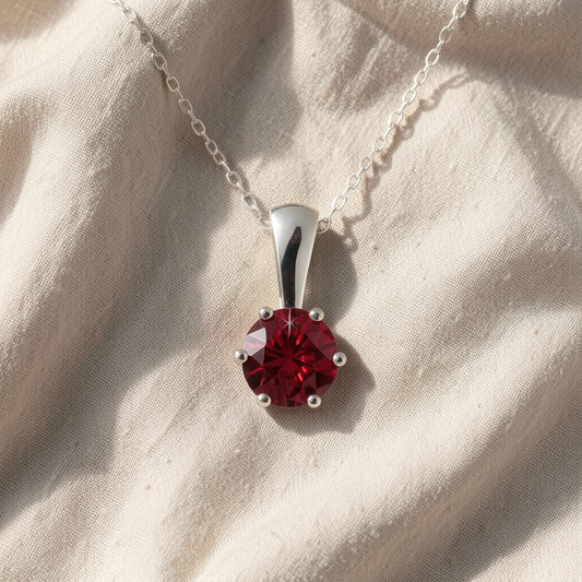 Crystal Charm Pendant Necklace