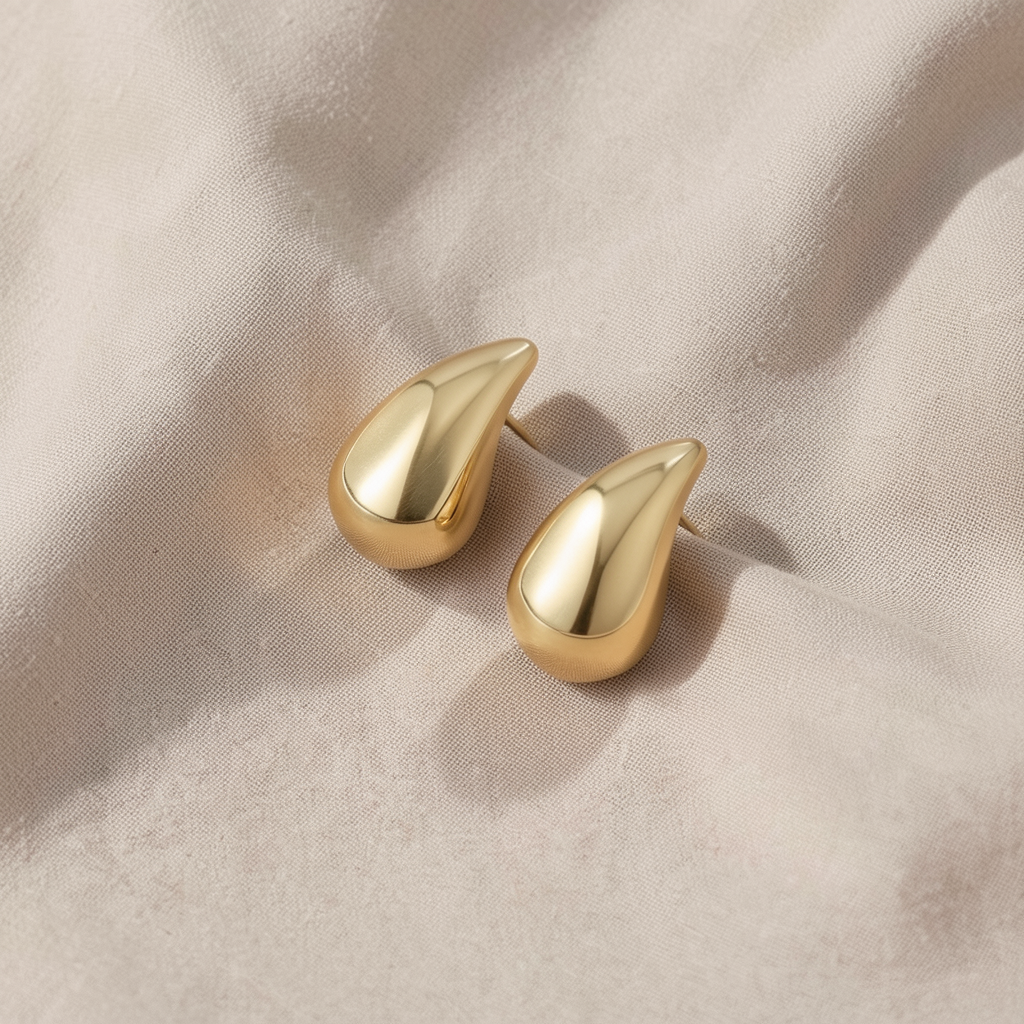 Gold Teardrop Earrings