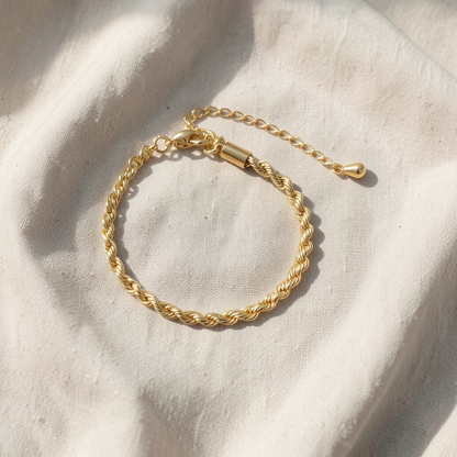 Twisted Chic Gold Bracelet
