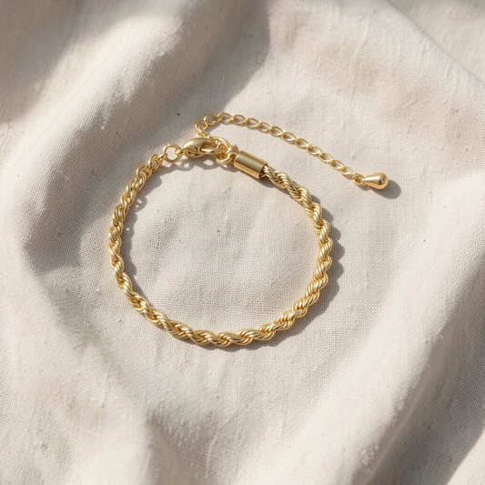 Twisted Chic Gold Bracelet