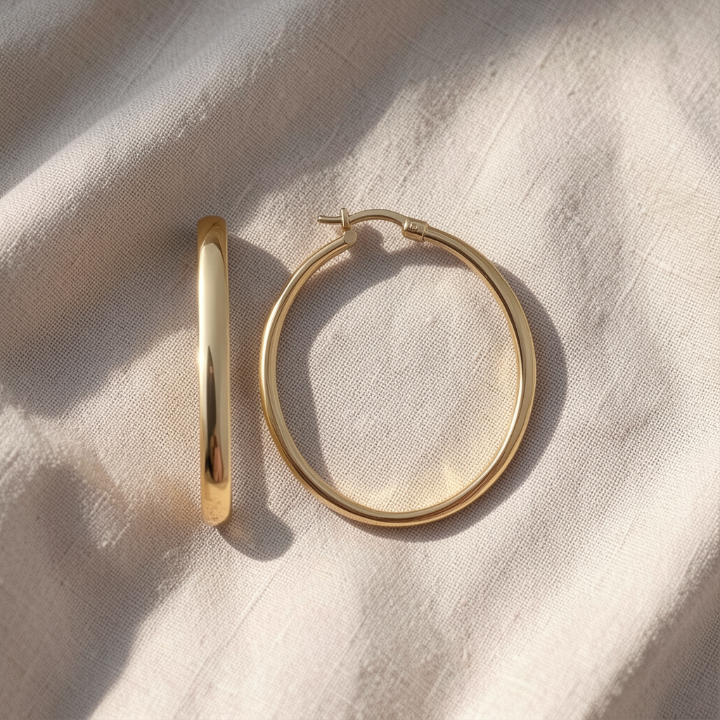 Gold Hoop Earrings