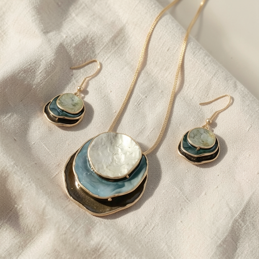 Blue Layered Stone Set
